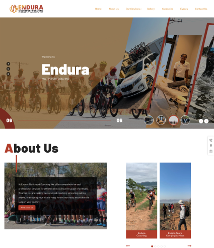 Endura Multi Sport Coaching website case study preview