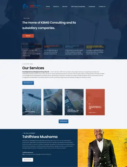 KBMG website case study preview