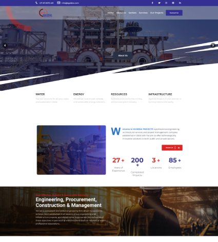 Kgobisa Projects website case study preview
