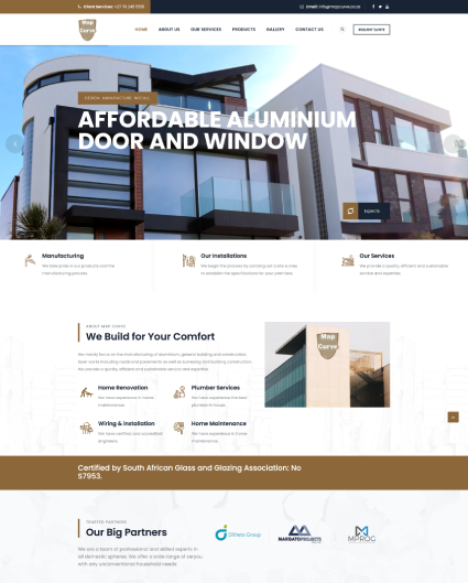 MapCurve website case study preview