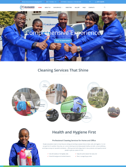 Murangi Projects website case study preview