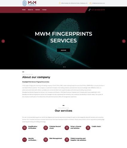 MWM Services website case study preview