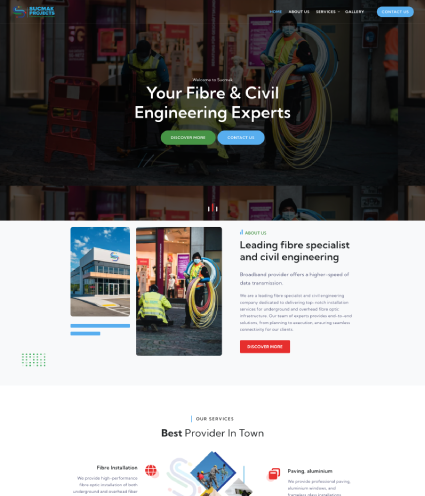 Sucmak Projects website case study preview