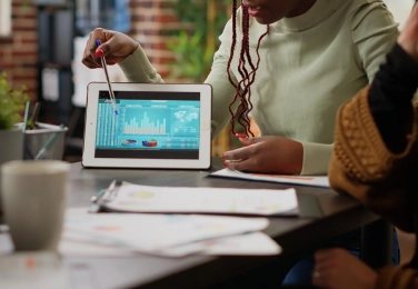 Business analytics screens